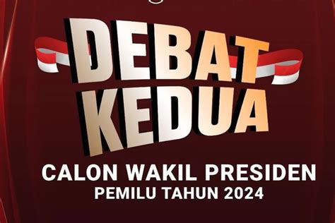 Debat Cawapres Pemilu Bakal Digelar Malam Ini Jumat Desember