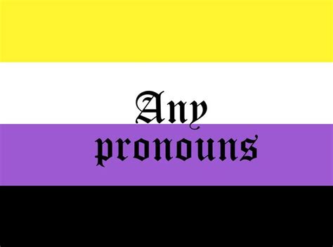 Any Pronouns Non Binary Flag Pin For Sale By Fyleth Non Binary Flag