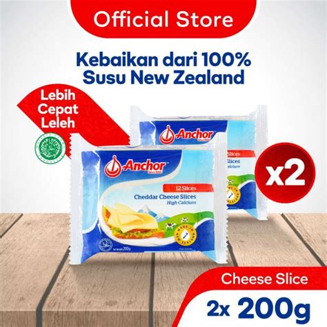 Jual Anchor Cheddar Cheese Slice 2 Pcs Di Seller Fonterra Official