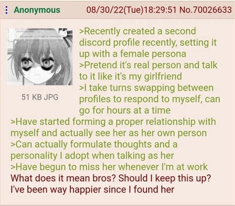 Anon Misses Himself R Greentext