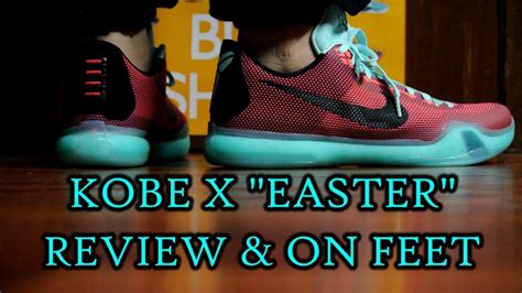 Nike Kobe X 10 Easter Review And On Feet Youtube