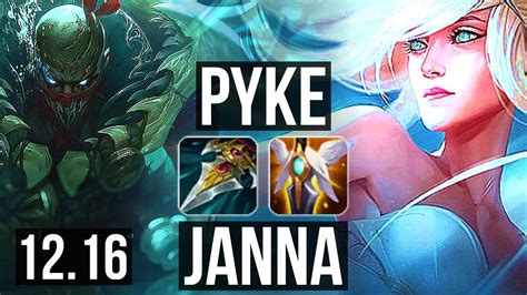 PYKE Jhin Vs JANNA Vayne SUP 14 1 12 Legendary 400 Games