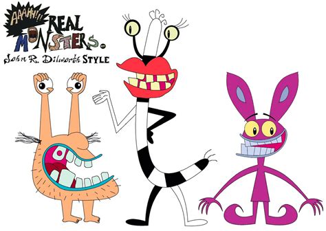 Aaahh Real Monsters John R Dilworth Style By Dannyd1997 On Deviantart