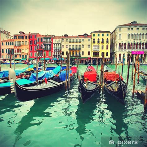 Wall Mural Gondolas On Grand Canal Pixers Us