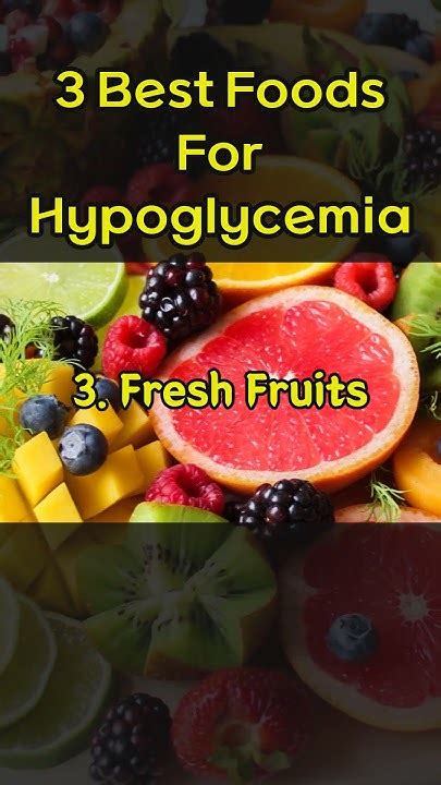 3 Best Foods For Hypoglycemia Youtube