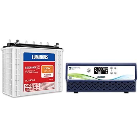 Luminous Inverter Battery Combo With Trolley For Home Office Shops