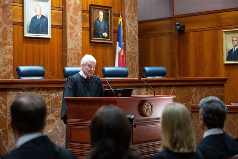 Texas Supreme Court Chief Justice Calls For Higher