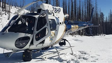 CHP helicopter helps man who got stuck while 4-wheeling in the snow