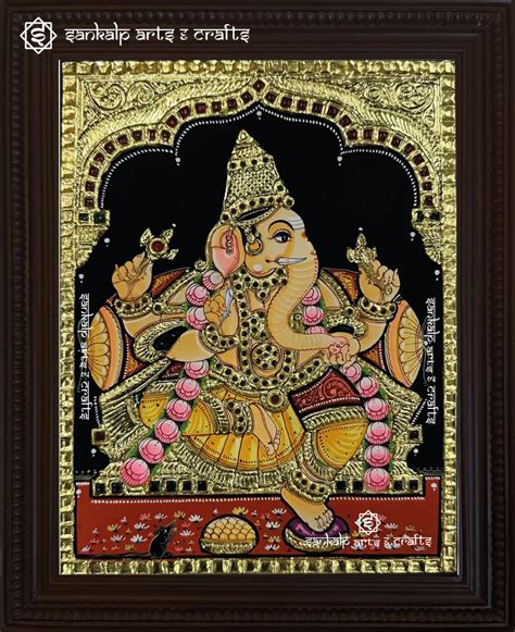 Vinayagar Tanjore Painting Thanjavur Paintings तजर पटग