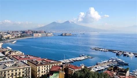 Vista Panorâmica De Nápoles De Posillipo Foto De Stock Imagem De