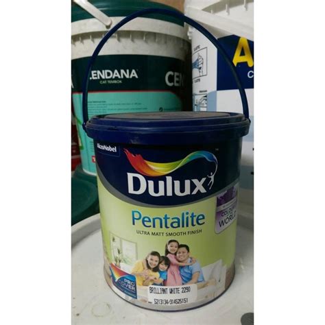 Jual Cat Tembok Dulux Pentalite Putih Liter Brilliant White