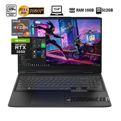 Laptop Lenovo Ideapad Gaming G3 R5 6600h Tecnogame Ec