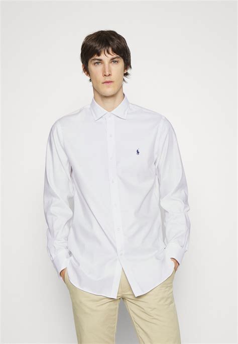 Polo Ralph Lauren Long Sleeve Shirt Krekls White Balts Zalando Lv