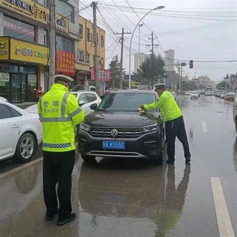 靖边交警多措并举全力做好汛期道路交通安全管理工作天气辖区处置