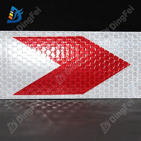 Honey Comb Type Arrow Reflective Tapes Prismatic Reflective Film PVC