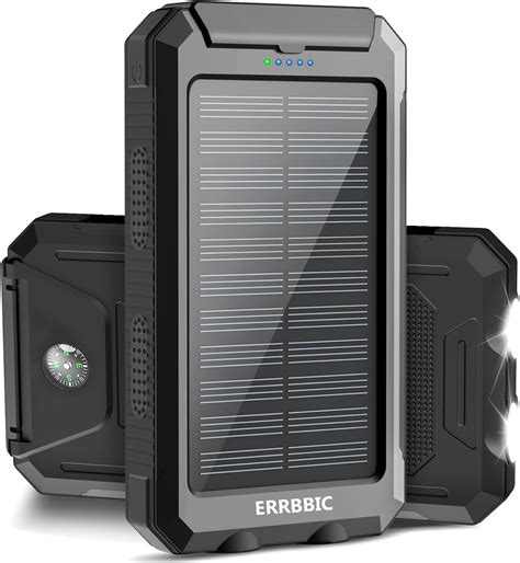 Amazon ERRBBIC Solar Charger 38800mAh Solar Power Bank Waterproof