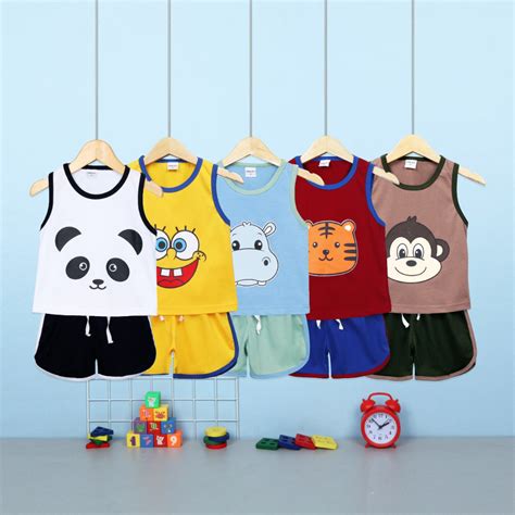 Jual Promo 55 Setelan Singlet Anak Cowok Set Anak Laki Setelan