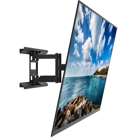 Kanto Full Motion TV Wall Mount For Most 34 65 TVs Extends 17 Black