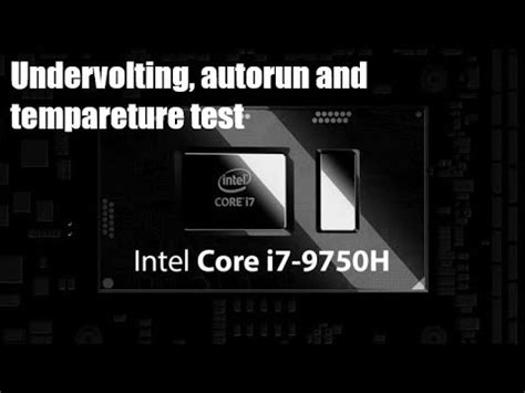 Undervolt CPU I7 9750HF ThrottleStop Autorun And Temperature Test