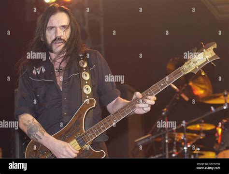 Motorhead at the Apollo. Lead singer Lemmy performs with his band ...