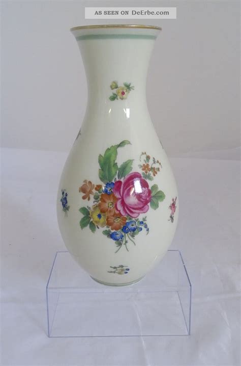 Thomas Ivory Bavaria Porzellan Vase Blumen Dekor H He Cm