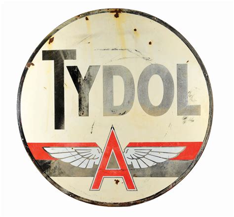 Lot Detail Double Sided Porcelain Tydol Sign