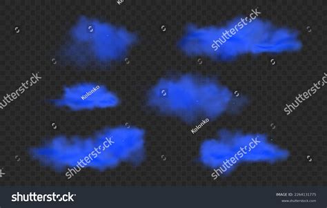 Blue Smoke Effect Vector Explosion Isolated Stock Vector (Royalty Free) 2264131775 | Shutterstock