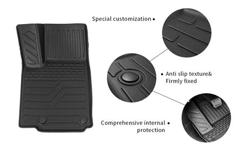 Rongtaod Floor Mats Compatible With 2021 2024 Jeep Grand Cherokee L 7 Seats Cargo