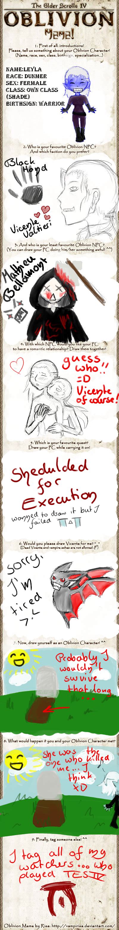 Oblivion Meme By Shinigami Senpai On Deviantart
