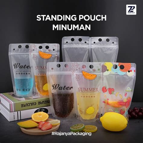 Jual Standing Pouch Minuman Ml Stand Up Drink Bag Kemasan