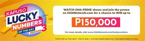 Kapuso Lucky Numbers Of The Day April Engage Gma