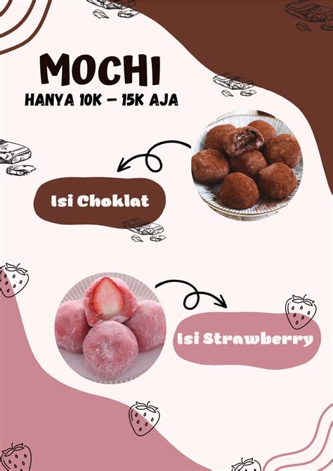 Menu Mochi Ide Makanan Makanan Kreatif Label Makanan