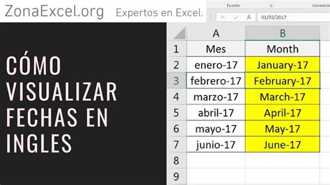 Convertir Fecha En Ingles Excel Truco Ejemplo Sencillo Curso Excel