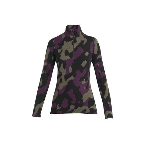 Icebreaker Merino Vertex Ls Half Zip Natural Camo Intimo Lana