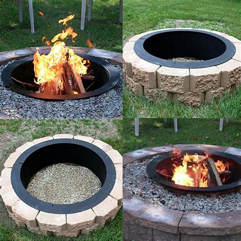 Heavy Duty Steel Fire Pit Liner Ring Insert Zincera