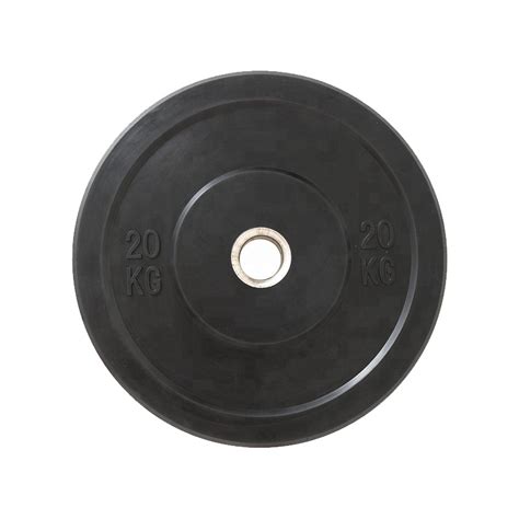 Plates Black 15kg Bodymax Olympic Rubber Bumper Weight Disc Plate Weight Lifting Sports