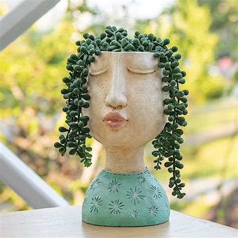 Amazon Snugmaker Face Planter Pots Head Planter Succulent Face