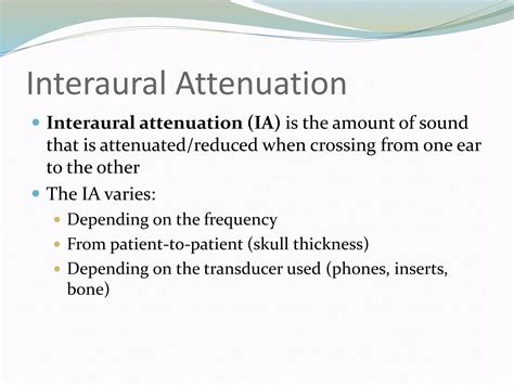 Audiometric Masking PPT