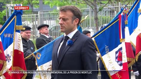 Comm Morations Du Mai Lyon Emmanuel Macron Arrive Au M Morial