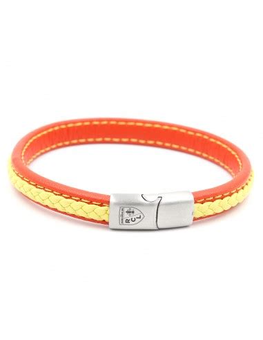 Bracelet Cuir Sang Et Or Rc Lens