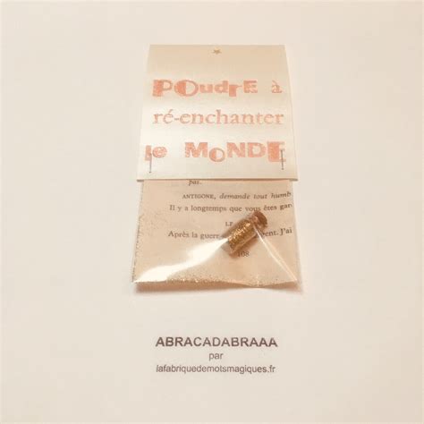 Sachet Magique De Poudre R Enchanter Le Monde Etsy France