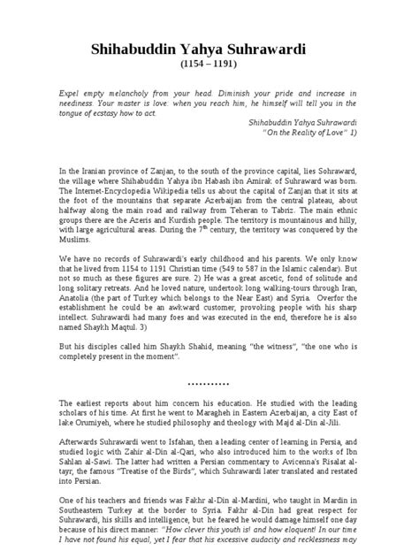 suhrawardi life work  saladin epistemology