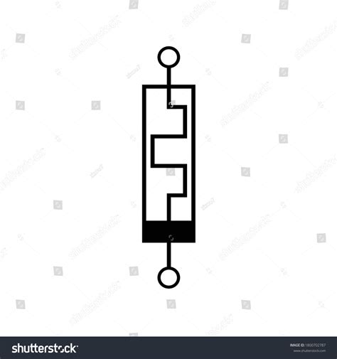 Symbol Memristor Vector Illustration Stock Vector Royalty Free