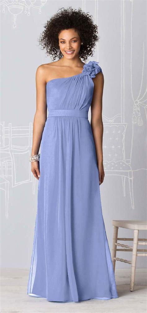 Periwinkle Chiffon Bridesmaid Dresses