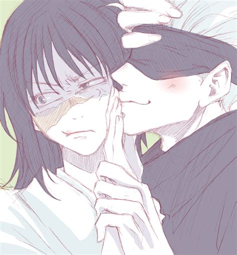 Gojou Satoru And Iori Utahime Jujutsu Kaisen Drawn By Fang User