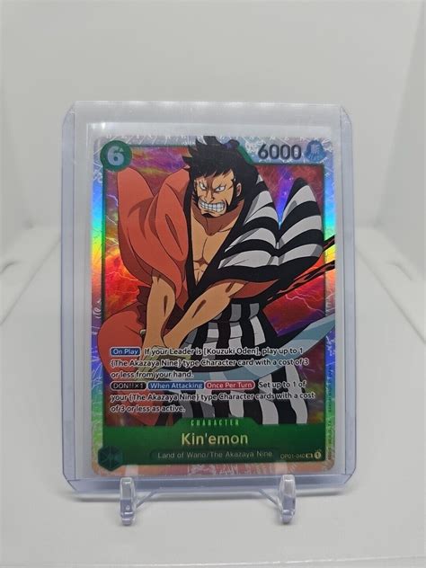 Bandai One Piece Card Game Romance Dawn Op Kinemon Super Rare Ebay