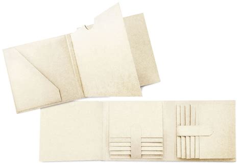 Graphic 45 Staples Trifold Waterfall Folio Album Ivory 810070161569