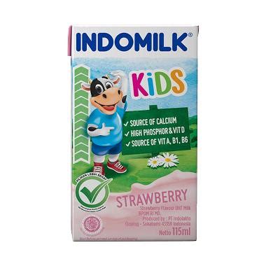 Promo Indomilk Korean Strawberry Susu Uht Rasa Stroberi 180 Ml Diskon