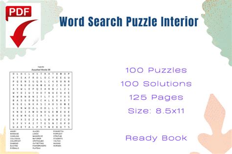 INTERIOR Assorted Word Search Game Graphic By Sunday Design Creative