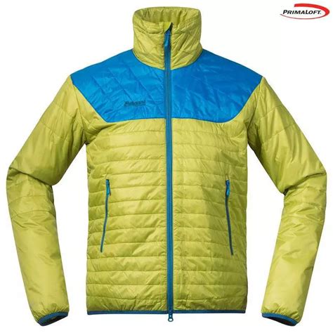 Bergans Mens Uranostind Insulated Jacket Lime Light Sea Blue Sport